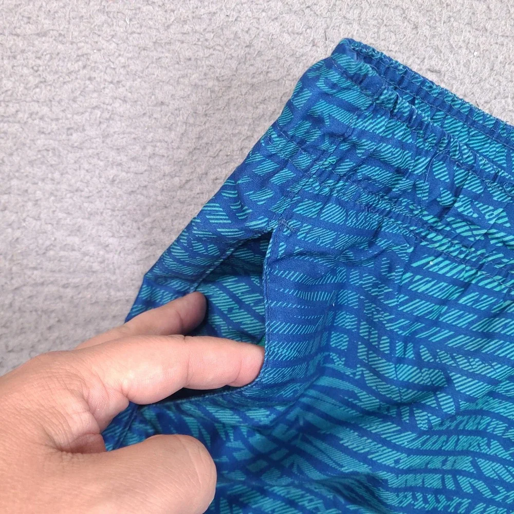 Ike Behar Mens Swim Trunks‎ Shorts Size Small 30 Waist Blue Teal Geometric Palm